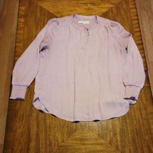 LOFT Rose Long Sleeve Blouse